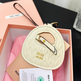 MIIUMIU list skóry haftowane torba wiszące ozdoby-3554  