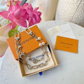 Louis Vuitton LV perłowa torba łańcuch wisiec-3648  