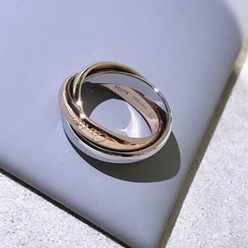 Cartier trójpierścień trójkolorowy pierścień-3785  