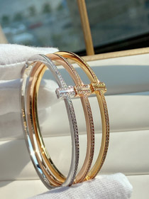 Tiffany diament zawiasowa cewka bransoletka-3927  