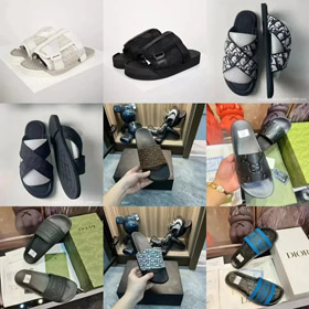 DIOR Alpha Oblique druk płaski poślizgowy na antyzużycie flip-flops-2944  