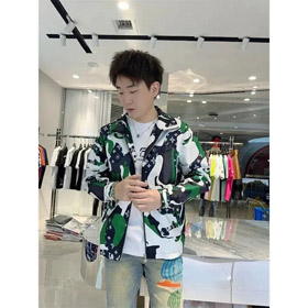 LOUIS VUITTON LV kolor pasujący charakter wzór kapturem bluza zamkowa -4399  