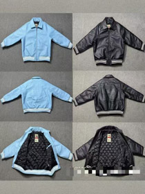 Corteiz Solid Color Lapel kołnierz Zip-Up długi rękaw skórzana kurtka-5029  