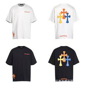 Chrome Hearts CH nowa koszulka z krótkim rękawem-5094  