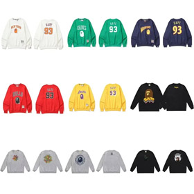 BATHING APE BAPE List Tłoczony Crew Neck Sweater Sweatshirt-5146  
