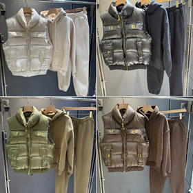 Schiaparelli nowy trójczęściowy garnitur bawełniany z unikalnym kształtem klamry ozdoby-5387  