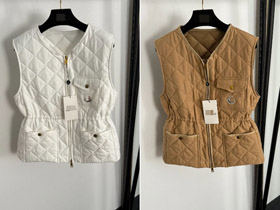 Moncler nowa bielizna na zamk ściekowana kieszeniowa kamizelka z bawełny-5415  