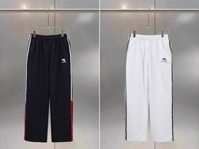 Balenciaga list-haftowane paskowe proste nogi sweatpants-5471  