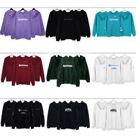 Balenciaga długi rękaw bluza z kapturem-5523  