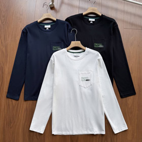 Lacoste długi rękaw załoga szyi T-shirt z plecami print-5909  