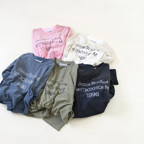 Trądzik Studios 1996 uciążył myć koszulka z długim rękawem-5934  